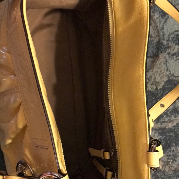 Yellow Coach purse - Picture 3 of 4